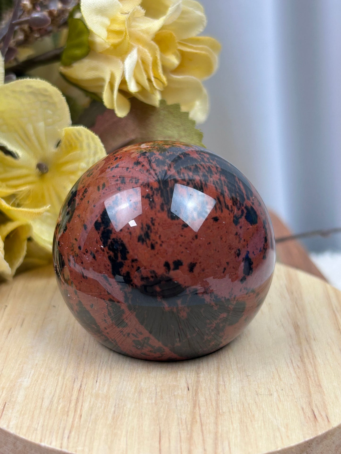 Mahogany Obsidian Sphere