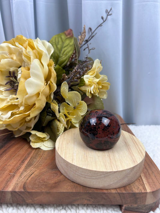 Mahogany Obsidian Sphere