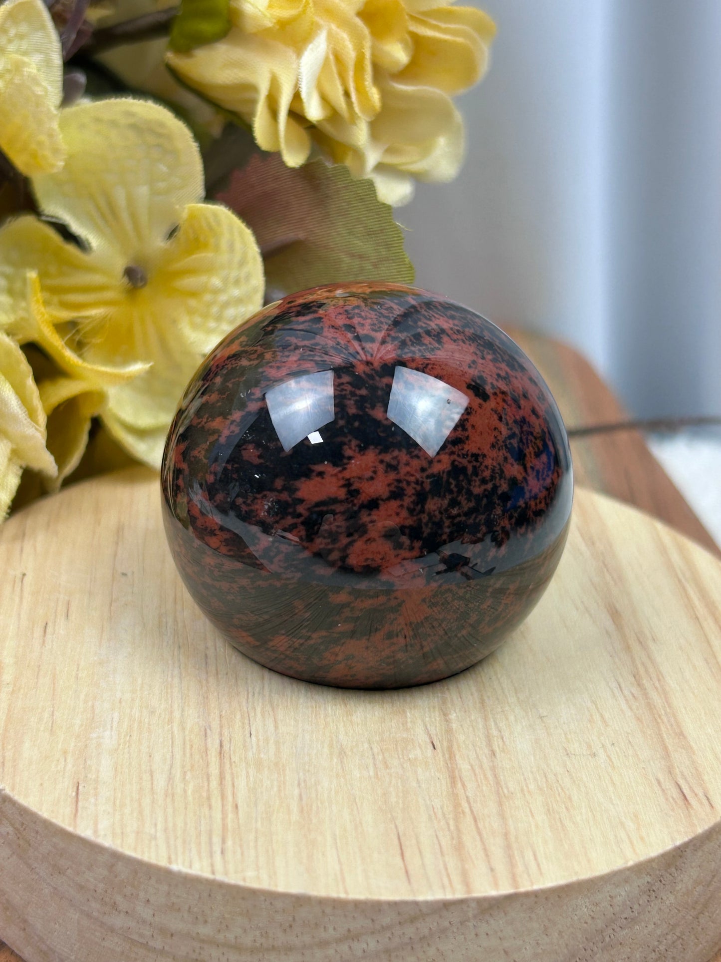 Mahogany Obsidian Sphere