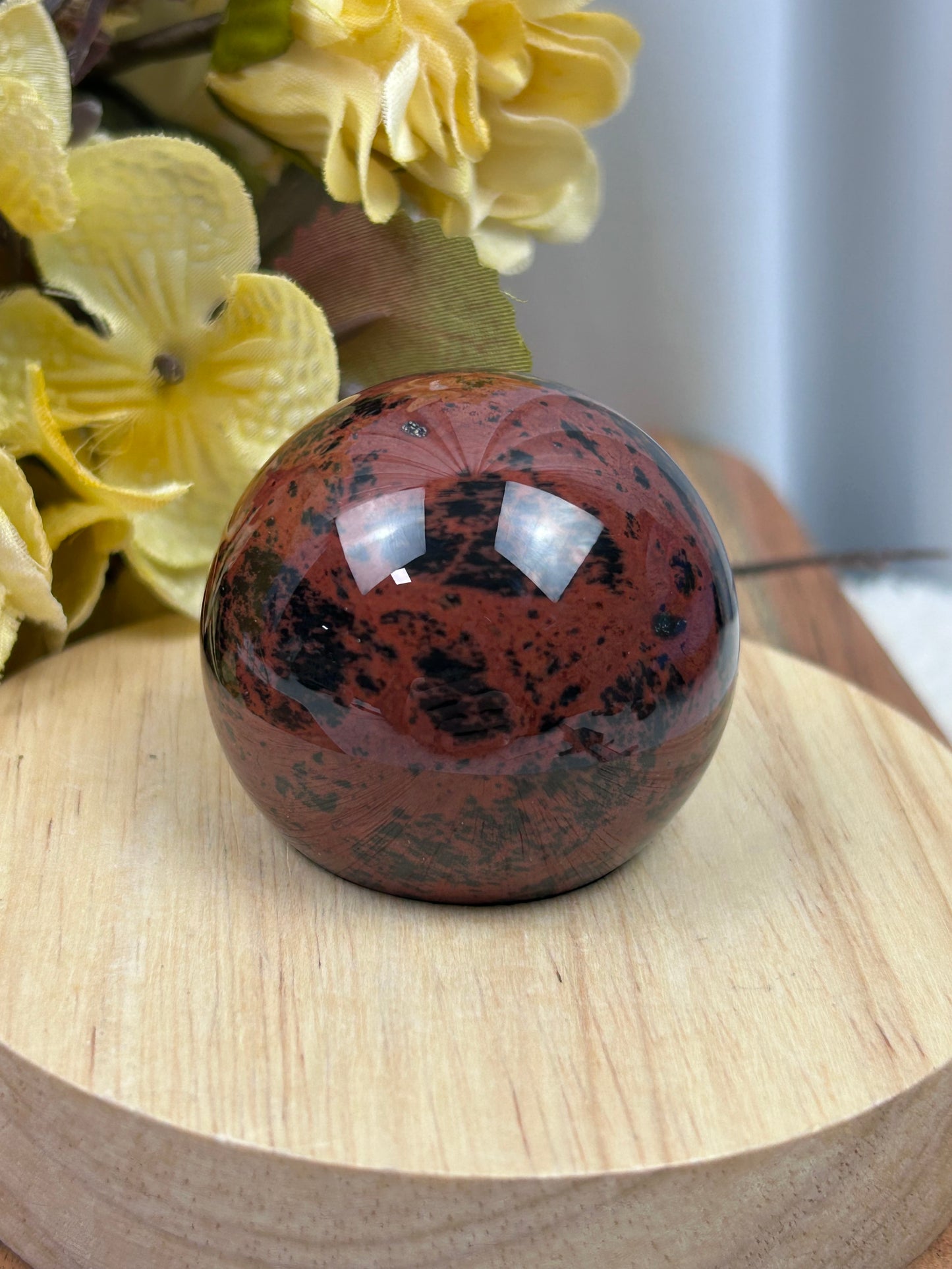 Mahogany Obsidian Sphere